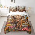 thumbnail image 2 of Erosebridal Cute Cow Bedding Sets Queen Size, Red Mushroom Comforter Sets with Sheets, Rustic Theme Decor, Reversible, 2 of 5