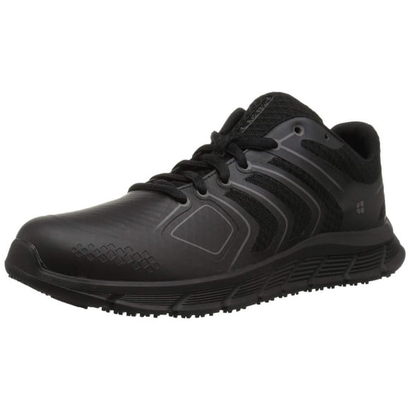 Shoes for Crews Course, Women's Slip Resistant Work Shoes, Water Resistant and Easy Clean, Black, Size 5.5