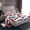 White, variant on Feelyou Orange Rainbow Child Twin Sheet Sets, Stars Love Heart Bedding, 3pcs