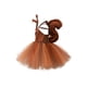 thumbnail image 2 of Disfraz de ardilla para niña, vestido de retazos de tul sin mangas + diadema + cola de ardilla esponjosa, ropa de cosplay navideña, 2 of 6