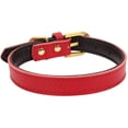 thumbnail image 1 of Basic Classic Padded Leather Pet Collars for Cats Puppy Small Medium Dogs, 1 of 2