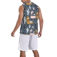 thumbnail image 5 of Easygdp Llama and Cactus Men's Mesh Basketball Jersey Quick Drying Sleeveless Shirts Fitted Muscle Tank Tops Sport Round Neck T-Shirt - Large, 5 of 9