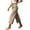 Khaki, variant on Kezqiaxn Cropped Pants for Women Summer Polka Dot Pattern High Waisted Loose Casual Capris with Pockets Fashion Clothing