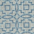 thumbnail image 5 of SAFAVIEH Courtyard Rhetta Geometric Indoor/Outdoor Area Rug, 2' x 3'7", Grey/Navy, 5 of 6