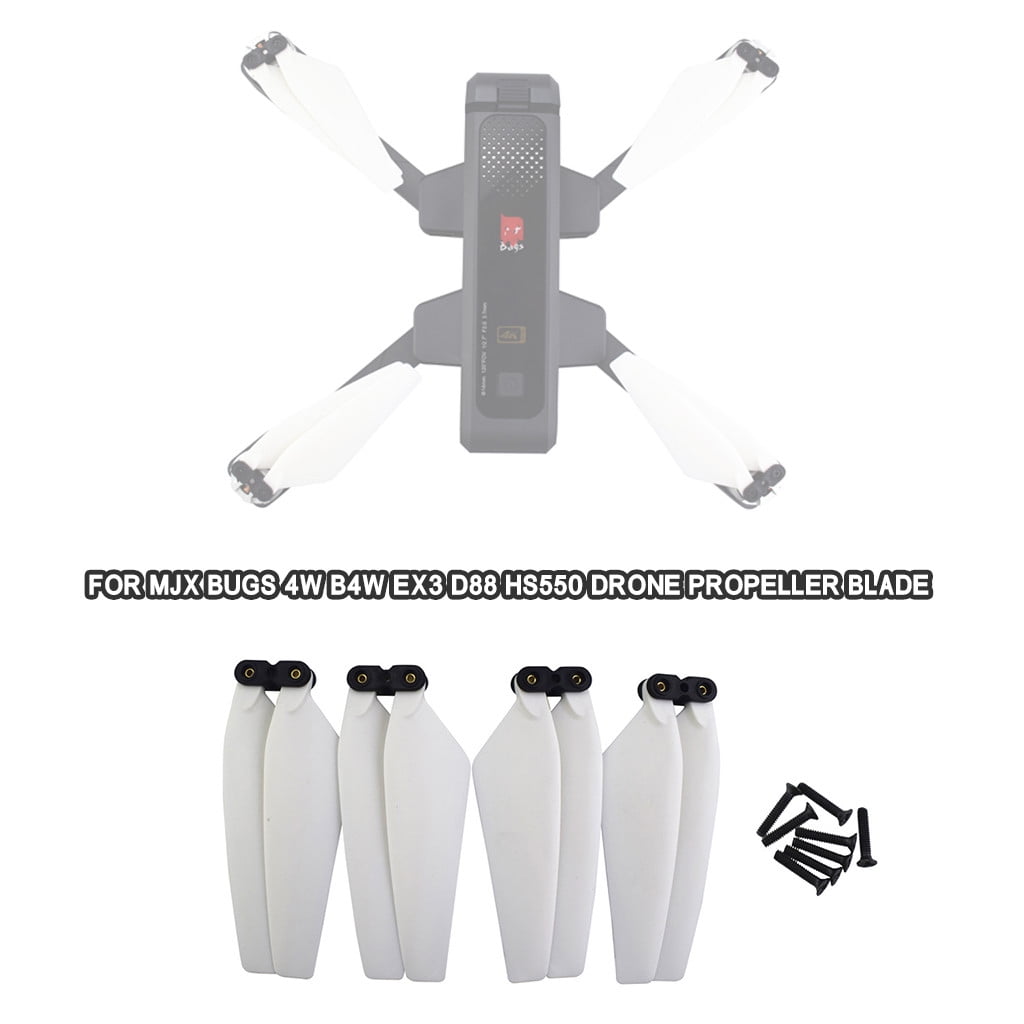Details about   Folding Quadcopter Blades for MJX Bugs 4W B4W EX3 D88 HS550 Drone Accessories 