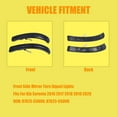 thumbnail image 2 of Side Mirror Turn Signal Lights, Fits For Kia Sorento 2016-2020, OEM: 87613-C5000, 87623-C5000, Side Mirror Lights Accessories, Turn Marker Lamp.-black-a pair, 2 of 6