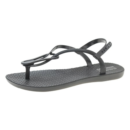 

ZIZOCWA 2023 New Summer Sandals Women Fashion Casual Beach Outdoor Flip Flop Sandals Non-Slip Black Clip Toe Design Ladies Flat Shoes Black Size7
