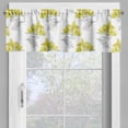 thumbnail image 2 of Ambesonne Floral Window Valance, Lily Flowers Sketch Art, 54" X 18", Yellow Grey, 2 of 5