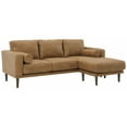 thumbnail image 2 of Arroyo Faux Leather Sofa Chaise - Dark Brown, 2 of 9