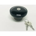 thumbnail image 3 of Gloss Black Locking Screw-in Ratcheting Vented Key Lock Gas Cap Motorcycle Tank Sportster-2022 Harley Davidson Dyna Chopper Fuel Caps 03-0320AB-A DS Softail 1996-2017 61100117A 0703-0816 0815 Two keys, 3 of 3