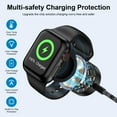thumbnail image 3 of USB Watch Charger,Wireless Magnetic iWatch Fast Charging Pad Replacement USB Watch Plug Dock Stand w/ 3FT USB Charger Cable Cord & USB Charger Block Adapter Compatible for iWatch Charger,FCC Approved, 3 of 8