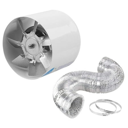 

4 Inch Inline Duct Fan Air Ventilator Metal Pipe Ventilation Exhaust Fan Mini Extractor Wall Fan with Aluminum Ducting A