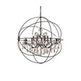 thumbnail image 4 of 1130 Geneva Collection Pendent lamp D:43.5" H:46" Lt: Dark Bronze Finish (Royal Cut Golden Teak Crystals), 4 of 10