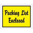 thumbnail image 1 of Box Partners PL486 4 .5 x 6 in. 2 Mil Poly Yellow Packing List Enclosed Envelopes, 1 of 1