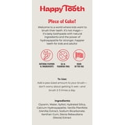 Happy Tooth Flouride-Free Hydroxyapatite Premium Natural Toothpaste, Vanilla Frosting Flavor, Safe to Swallow, 3.4 oz Tube