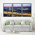 thumbnail image 2 of IDEA4WALL 3 Piece Framed Canvas Wall Art for Living Room, Bedroom Italy City Landscape Canvas Prints for Modern Home Decoration Ready to Hang, 2 of 4