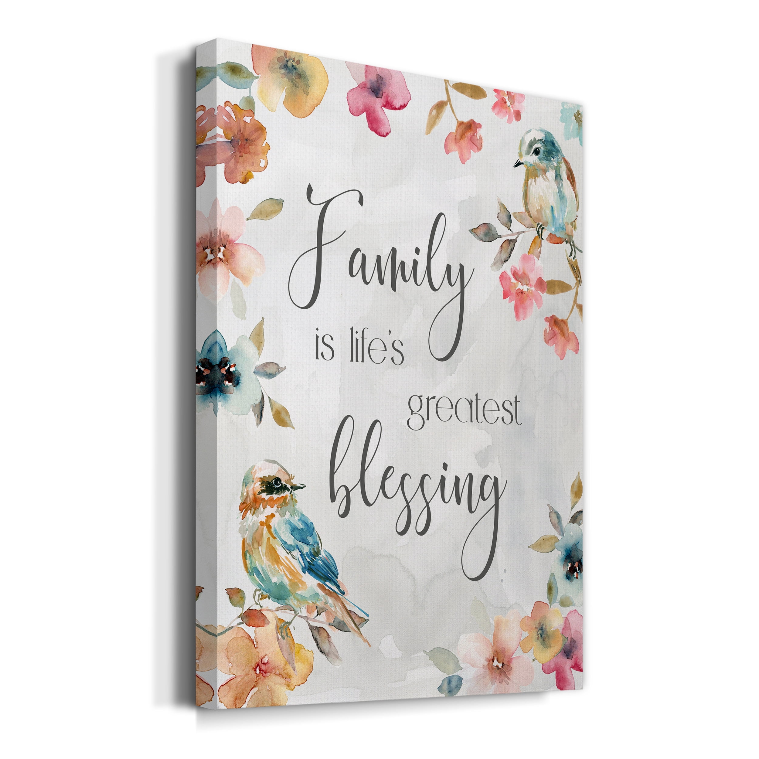 Spring Bird Blessing Premium Gallery Wrapped Canvas - Ready to Hang - 18 x 27