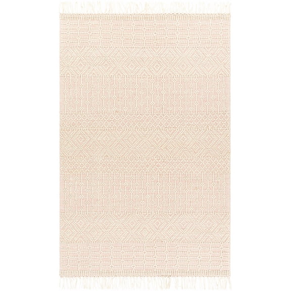 BoutiqueRugs Luyu Bohemian, Transitional Area Rug - Ivory, Dusty Pink, Peach - 2'3" x 3'9"