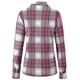 thumbnail image 4 of Chaqueta camisera pesada a cuadros con botones de manga larga informal para mujer, 4 of 5