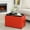 Bright Red, variant on Convenience Concepts Designs4Comfort Accent Storage Ottoman with Reversible Tray, Yellow Faux Leather