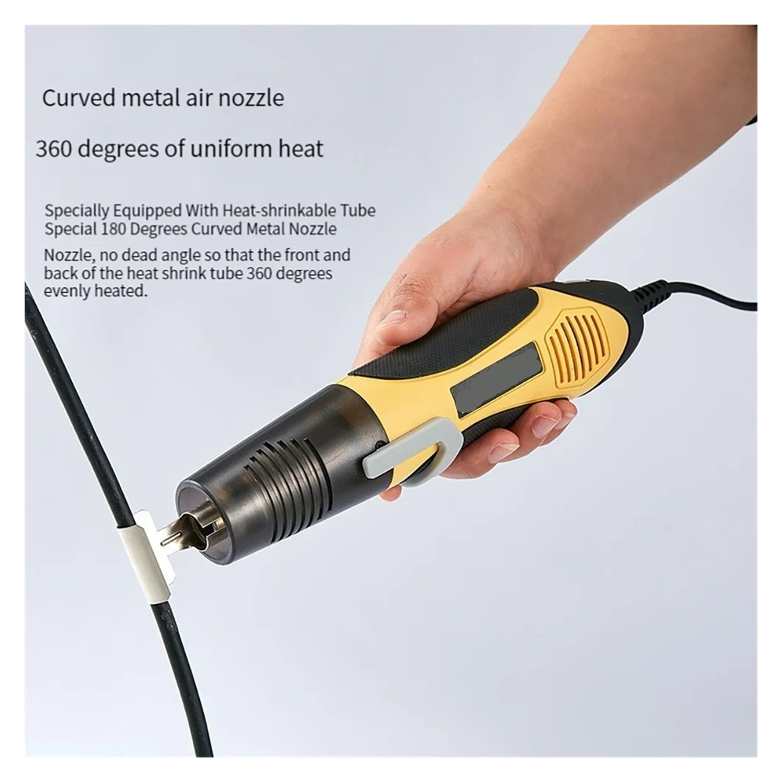350W/450W Two-Speed Mini Hot Air Gun Heating Gun Welding Heat Gun Mobile Phone Repair Car Film Tool Temperature Adjustable ,Variable Temperature