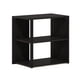 thumbnail image 5 of Mesa auxiliar Furinno Romain de madera compuesta negra y espresso de 2 niveles, 5 of 6