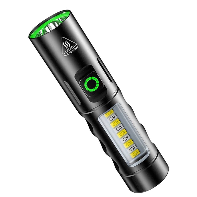 Lampe de Poche Rechargeable Led, Mini Lampe de Poche à Mise au Point Fixe Rechargeable Longue Portée Ultra Lumineuse Multifonctionnelle Mini Lampe de Poche, Lampe de Poche Led Rechargeable