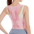 thumbnail image 1 of Ladies and gentlemen's back support posture corrector, upper and lower back support straps, shoulder straightener, adjustable full back support, upper and lower back pain, 1 of 7