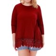 thumbnail image 1 of HSHDLDF Plus Size Swing Lace Flowy Tank Top for Women, 1 of 7