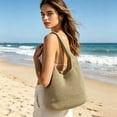 thumbnail image 2 of ibiyuan Crossbody Purses For Women Solid Color Handwoven Large Capacity Beach Shoulder Tote Bag Lightweight Daily Carryall Birthday Gift For Women, 2 of 5