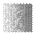 thumbnail image 1 of Hexagonia S2 Stainless Steel 11.46 in. x 11.89 in. x 5mm Metal Peel & Stick Wall Mosaic Tile (5.68 sq. ft. / case), 1 of 5