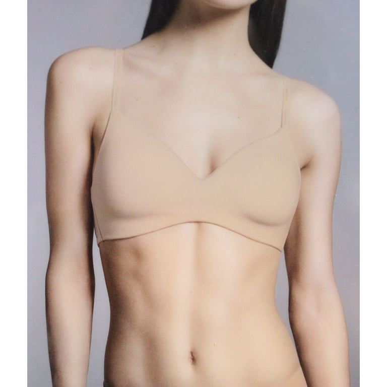 Calvin Klein Lightly Lined Wirefree Bra, 2 Pack, Black/Bare, Size Medium  (34C, 34D, 36B, 36C)