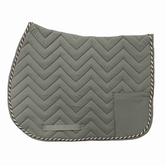Equine Couture Cindy Pocket Pad- Gray- STD