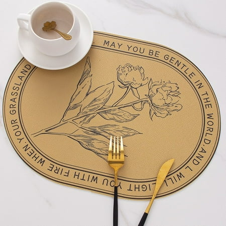 

DabuLiu PVC Non-slip Placemat Tableware Insulation Table Mat Coaster Heat Resistant Bowl Pad Home Decor Kitchen Accessories