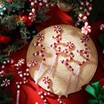 thumbnail image 3 of Bastón de caramelo de 24/36/50 piezas para decoración navideña, campanas colgantes de piruleta, adornos de árbol de Navidad, decoración del hogar, regalos, suministros para fiestas de Año Nuevo, 3 of 4