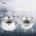 thumbnail image 3 of Ccdes Flange Nut, Fastener,10PCS Fine Thread Hex Hexagonal Nut Flange Nuts Fastener with Pad, 3 of 8