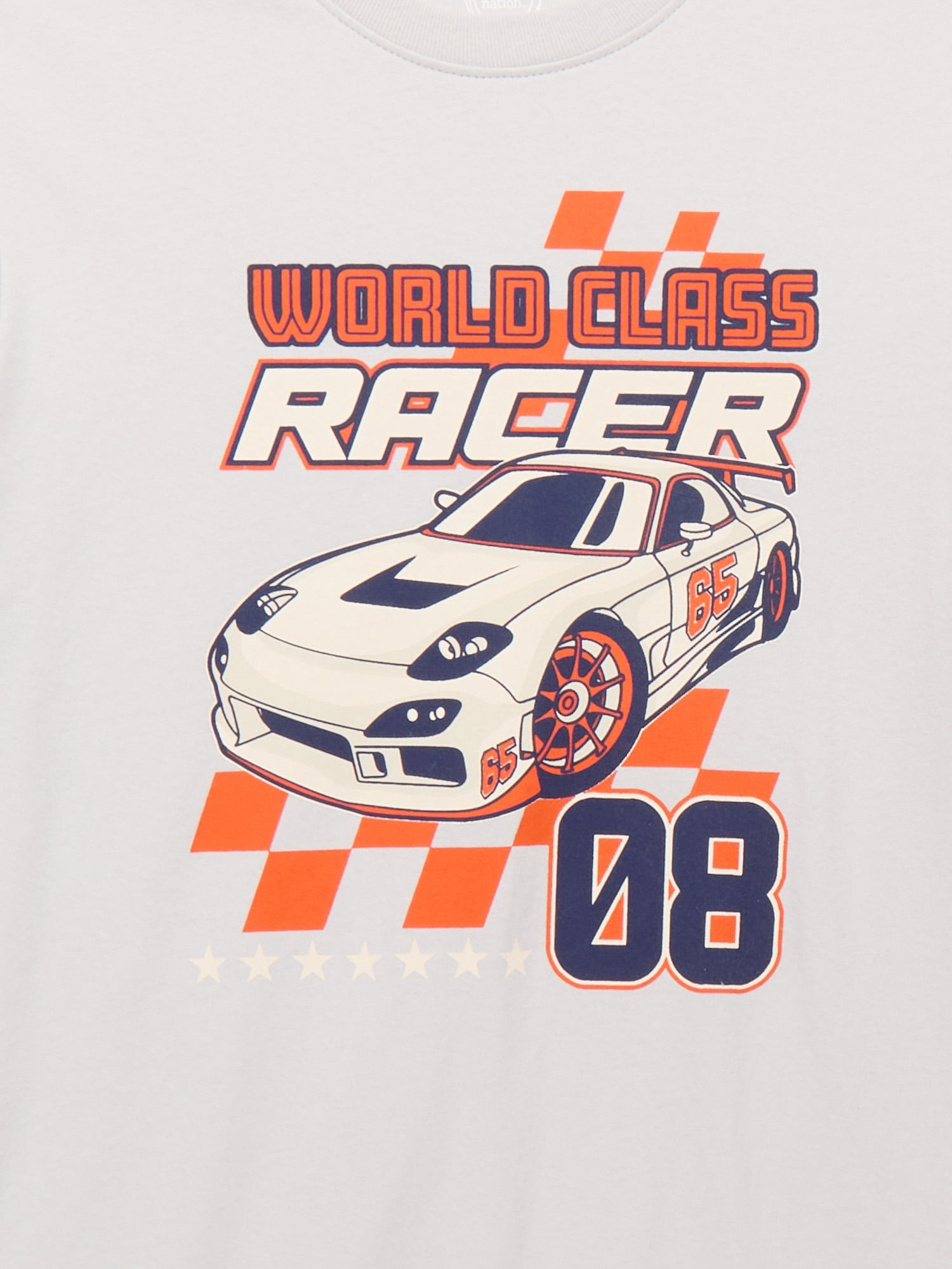 Wonder Nation World Class Racer, Crew Neck, Short Sleeve, Graphic T-Shirt, Sizes 4-18