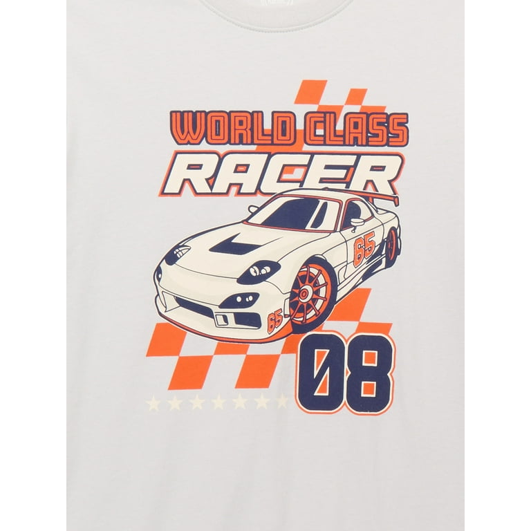 Wonder Nation World Class Racer, Crew Neck, Short Sleeve