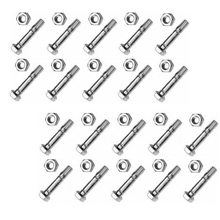 

The ROP Shop | (20) Shear Pins & Bolts for Troy-Bilt 10030 190-627 190-823 7524 8524 8526 9528