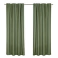thumbnail image 4 of Better Homes & Gardens 100% Blackout Linen Blend Single Curtain, 50x108, Dark Cilantro, 4 of 8