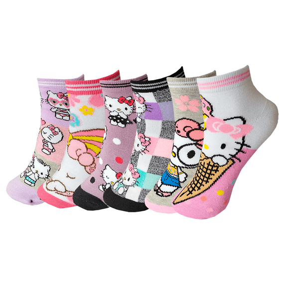 Calcetas Hello Kitty Doobalo Dama SET 3 Pares
