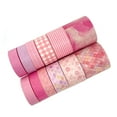 thumbnail image 3 of Wrapables Decorative Washi Tape Box Set for DIY Arts & Crafts, Scrapbooking, Diary, Stationery, Card-Making, Gift Wrapping (12 Rolls), Pink, 3 of 8