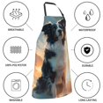 thumbnail image 5 of Kdxio Cloud Border Collie Apron with Pockets Adjustable Kitchen Aprons for Men Women Waterproof Aprons for Cooking,Drawing,Crafting, Baking Household Cleaning, 5 of 5