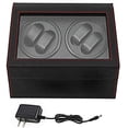 thumbnail image 3 of MONIPA Automatic Rotation Watch Winder 4+6 Carbon Fiber Watch Display Box Case Storage Organizer 2 Motor Black, 3 of 10