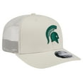 thumbnail image 3 of Men's New Era Natural Michigan State Spartans Canvas 9SEVENTY Stretch-Snap Adjustable Hat, 3 of 6