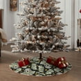 thumbnail image 4 of Sikiie Skull with Dollar Nativity Christmas Tree Skirt, Jesus Christian Winter Holiday Tree Mat Decoration(30-48IN)48", 4 of 6