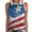 Blue, variant on IROINNID Women's V-Neck Tank Sleeveless Casual Vest Women Tops USA July 4th