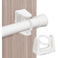 thumbnail image 1 of Support de Tringle à Rideau Autocollant Sans Perçage Support de Tringle Fixation Support Mural Mini Tringle de Douche pour 1 Pouce, 1 of 5