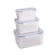 thumbnail image 3 of Caja de almacenamiento para conservación de alimentos en el frigorífico, caja de almacenamiento para frutas y verduras, organizador multiusos para el Como se describe, 3 of 10
