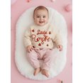 thumbnail image 4 of Baby Boy Girl Halloween Oversized Knit Sweater Letter Pumpkin Chunky Long Sleeve Pullover Sweater Shirts Warm Fall Winter Tops Clothes, 4 of 8